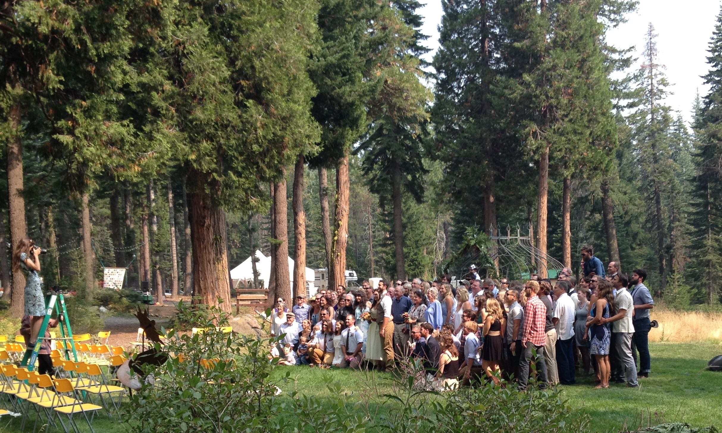 northern california wedding outdoor wedding coupple and friends 3