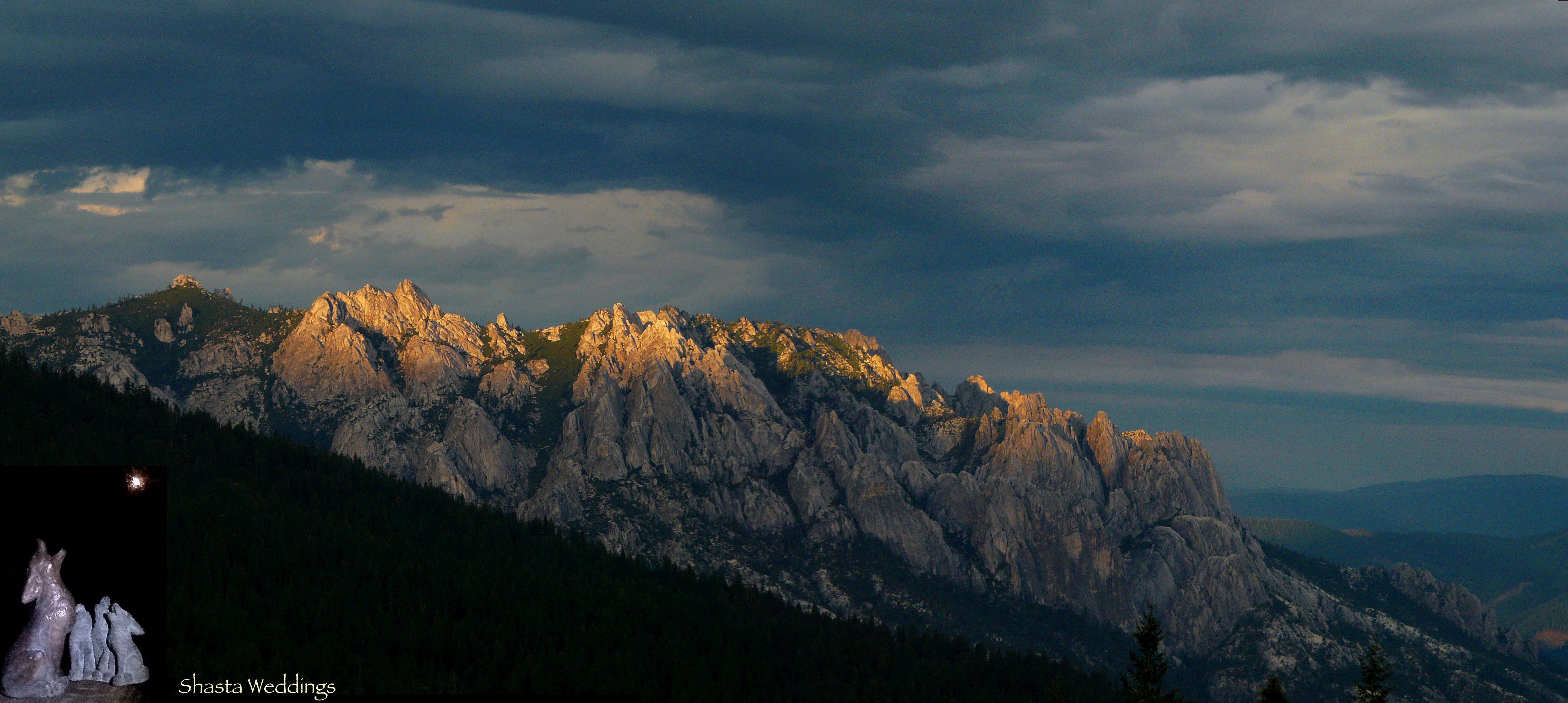 outdoor wedding mountains