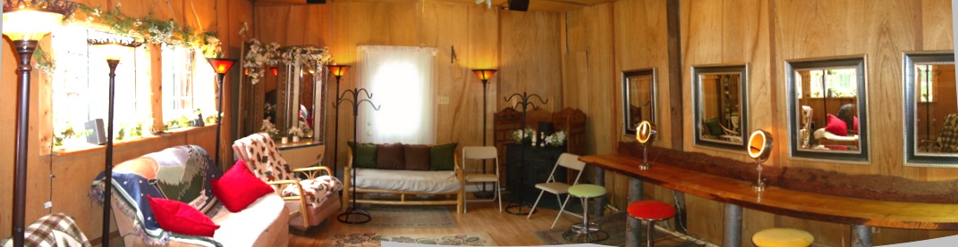 bride prep cabin